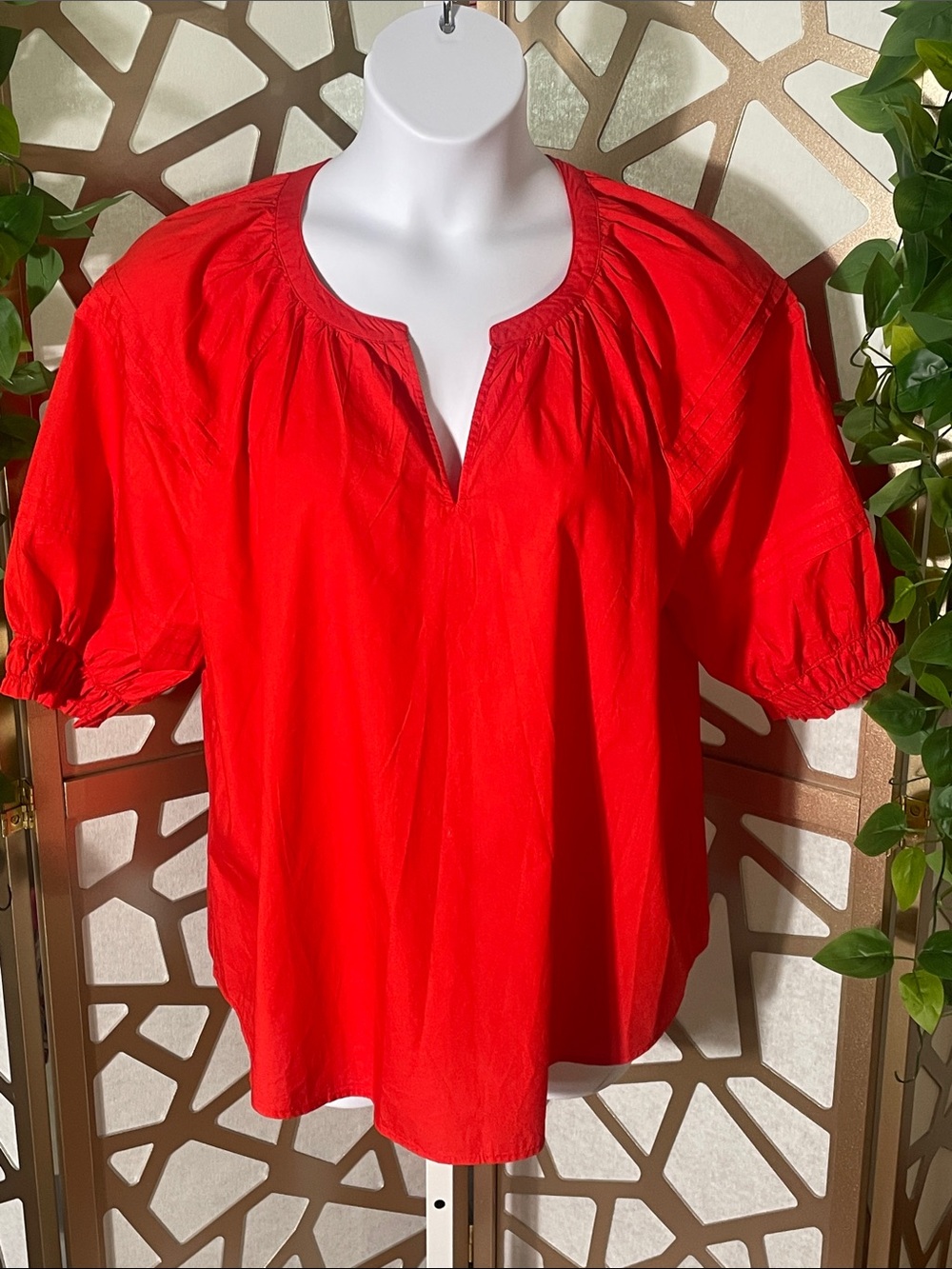 Chico's Boho Top, Red, XL